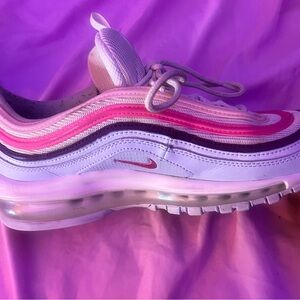 Nike Air Max 97 Pink and White Shoes